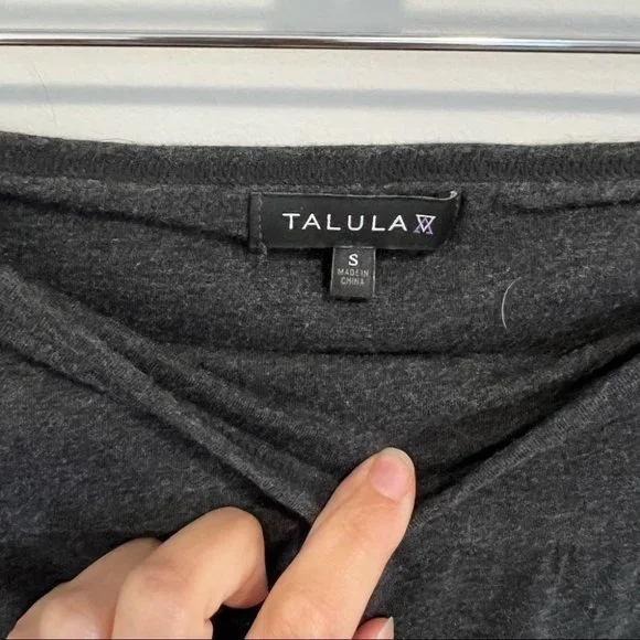 Aritzia Talula Dark Grey High Waist Bodycon Mini Skirt - Picture 9 of 9